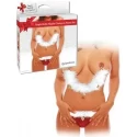 Świąteczny zestaw z dzwoneczkami Jingle bells nipple clamps and panty