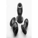 Korek analny z otworem Ass Tunnel Plug Silicone Tpr Medium - Black.