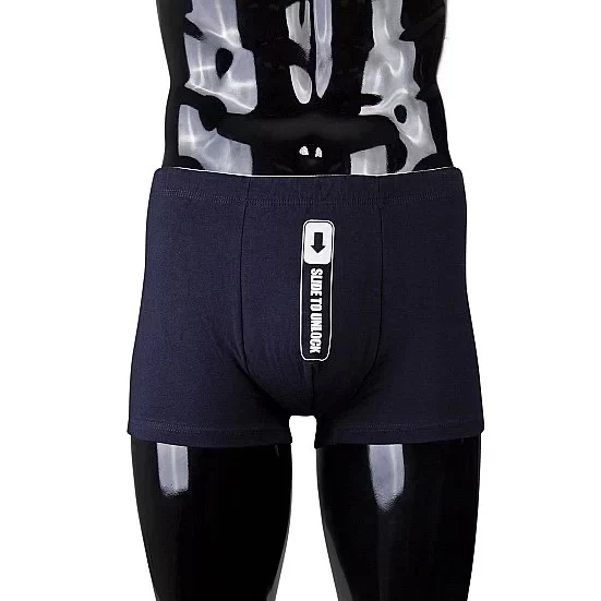 Męskie Bokserki Funny Boxers Slide To Unlock
