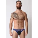 Slipy z odkrytymi pośladkami Dugout Jockstrap - blue