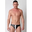 Slipy z odkrytymi pośladkami Bullet Jockstrap - black / white