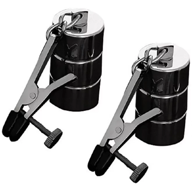 2 adjustable nipple clamps+changable weights
