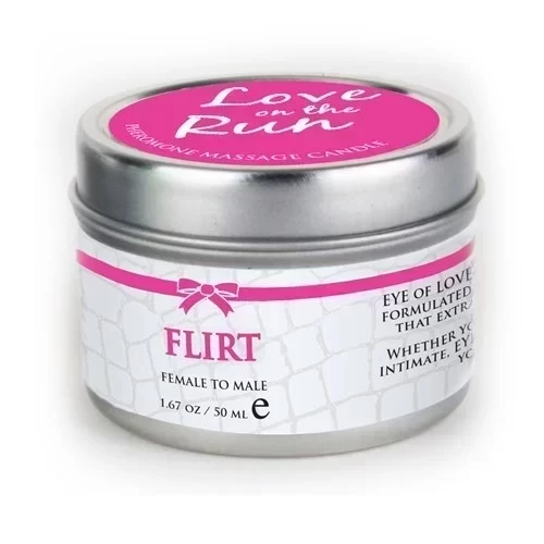 Świeca do masażu z feromonami Eye Of Love - Love On The Run - Flirt 50 ml