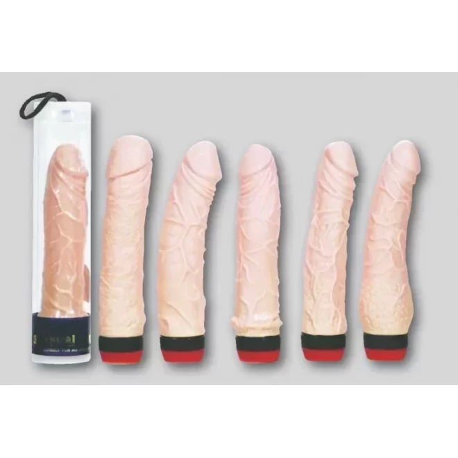 Invader solid-soft vibrator, im rhrchen, natur, 18cm