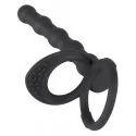 Black velvets cock & ball ring