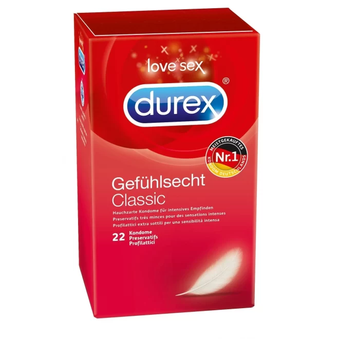 Durex gefÃ¼hlsecht classic 22 st.