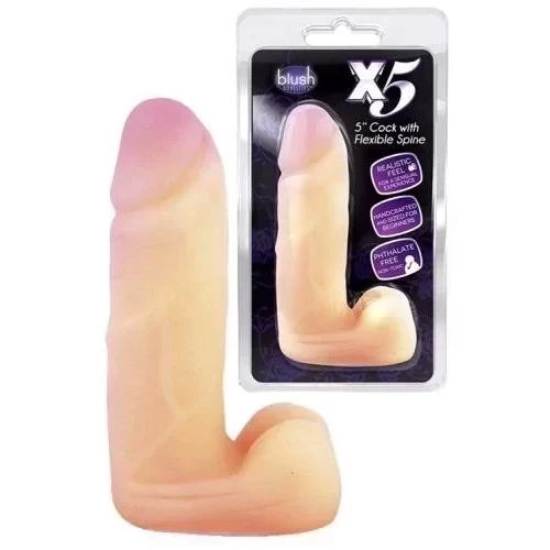 Realistyczne dildo X5 - 5inch cock with flexible spine