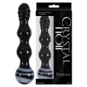 Szklane dildo analne Crystal noir desire wand