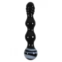 Szklane dildo analne Crystal noir desire wand