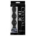 Szklane dildo analne Crystal noir desire wand