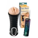 Realistyczny masturbator w kształcie cipki Nite rider vibrating flashlight