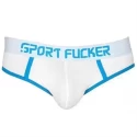 Jockstrap Hooker Open Brief - white / blue