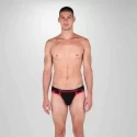 Slipy Shortstop Brief - black / red