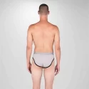 Slipy męskie Shortstop brief - grey / black