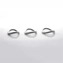 Stainless steel ergo ring 40 mm.