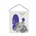 FUNKY EGG ON A WIRE DARK PURPLE