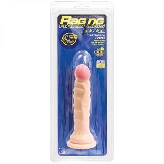 Anal dildo raging hard-ons slimline with suction cup - 4,5"" dong