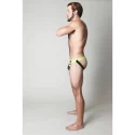 Parolee neoprene jock - black/yellow - l