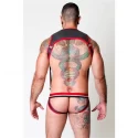 Venom neoprene jock - black/red - xl