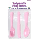 Bp pecker party utensils - pink