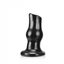 [sil] pig-hole deep-1 hollow plug - small - black