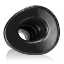 [sil] pig-hole deep-1 hollow plug - small - black