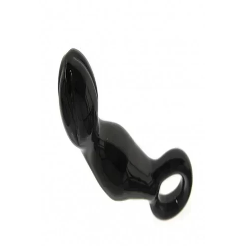 Szklane dildo w kształcie delfina Glassvibrations Glasdildo Dolphin Black