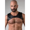 Leather sleeveless crop hoodie - large / extra large (42-48)