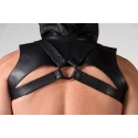 Leather sleeveless crop hoodie - medium (40-43)