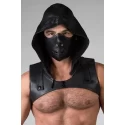 Leather sleeveless crop hoodie - medium (40-43)