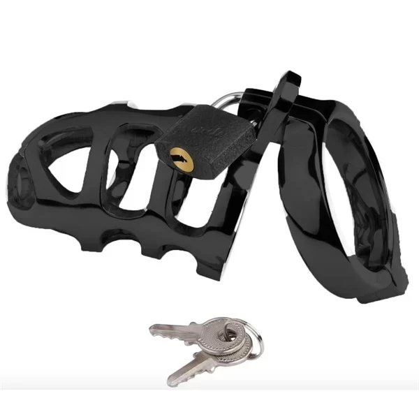 Black chastity series - brutus - stainless steel - Ø 50 mm.