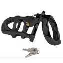 Black chastity series - brutus - stainless steel - Ø 50 mm.
