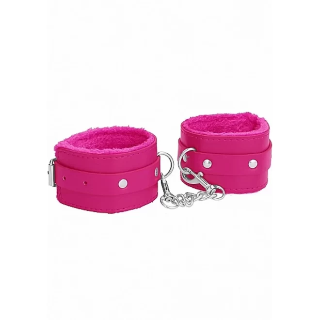 Ouch! plush leather ankle cuffs