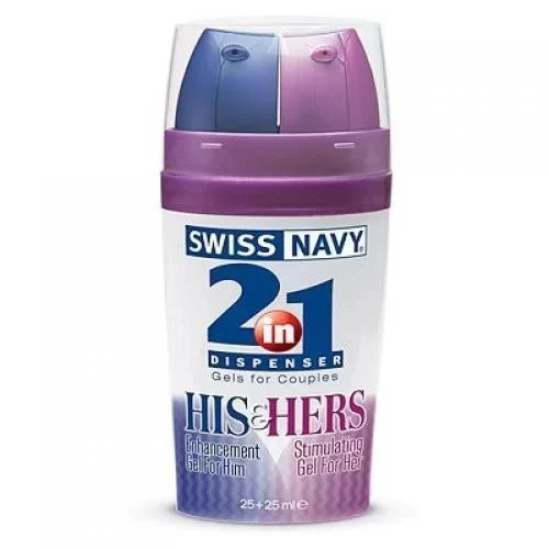 Lubrykant stymulący dla dwojga Swiss Navy 2-in-1 His & Hers Stimulating Gels For Couples 50