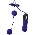 5 Function Purple Vibrating Pleasure Beads