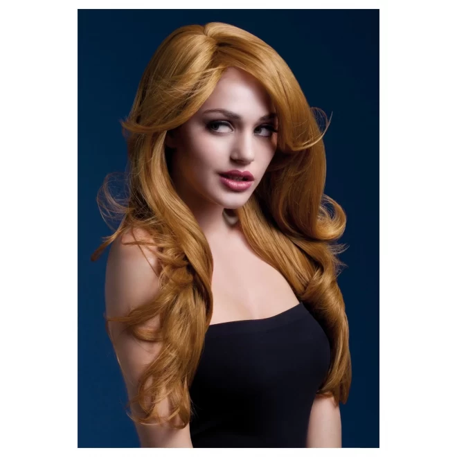 Fever Nicole Wig 26inch/66cm Auburn Soft Wave with Side Parting