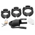 Sado shadow locking silicone male chastity device