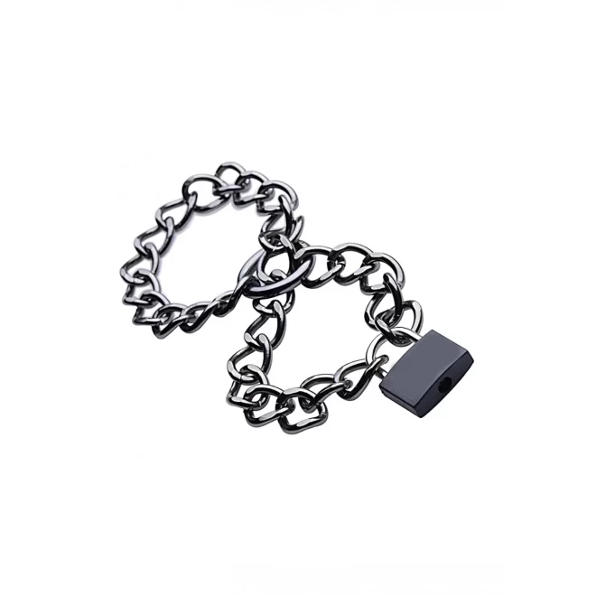 Steel chain cuffs