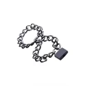 Steel chain cuffs
