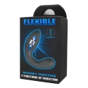 Flexible prostate stimulator vibrating black