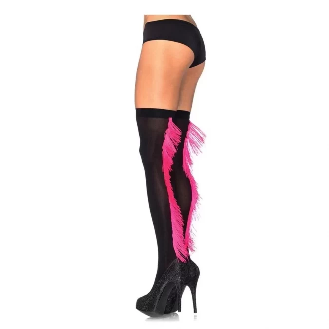 Pończochy z frędzelkami Thigh Highs Contrast Fringe