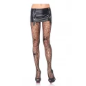 Rajstopy z pająkami Black Spider Net Pantyhose