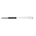 Black and white translucent whip with metal nails