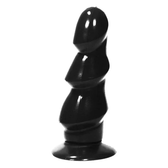 All black 3-waves-dildo 17cm lang