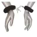 Caught In Candy Velvet Handcuffs - Black