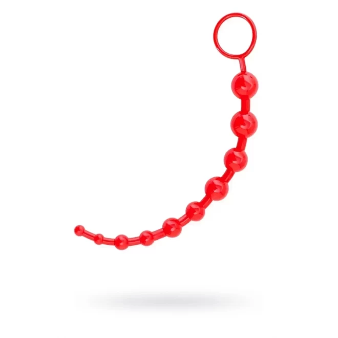 Plug/kulki-Black&Red 901302-9 Anal beads PVC red