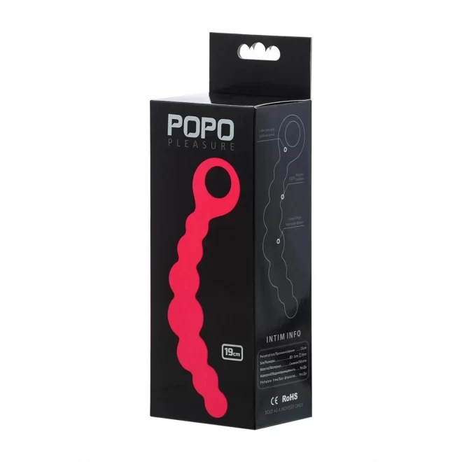 Plug/kulki-Popo Pleasure 731327 Anal plug Silicone pink