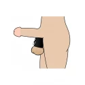 Opaska na penisa Ball Stretcher With D-ring