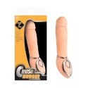 "@crush hunger 5"" silikon vibrator,5 funktionen, natur, 13cm@"