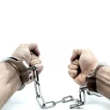 Stainless steel police handcuffs